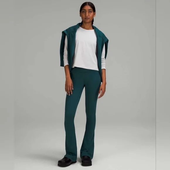 Lululemon Align High-Rise Mini-Flare Pant 32" (Green Jasper) Size 12 - Picture 5 of 12